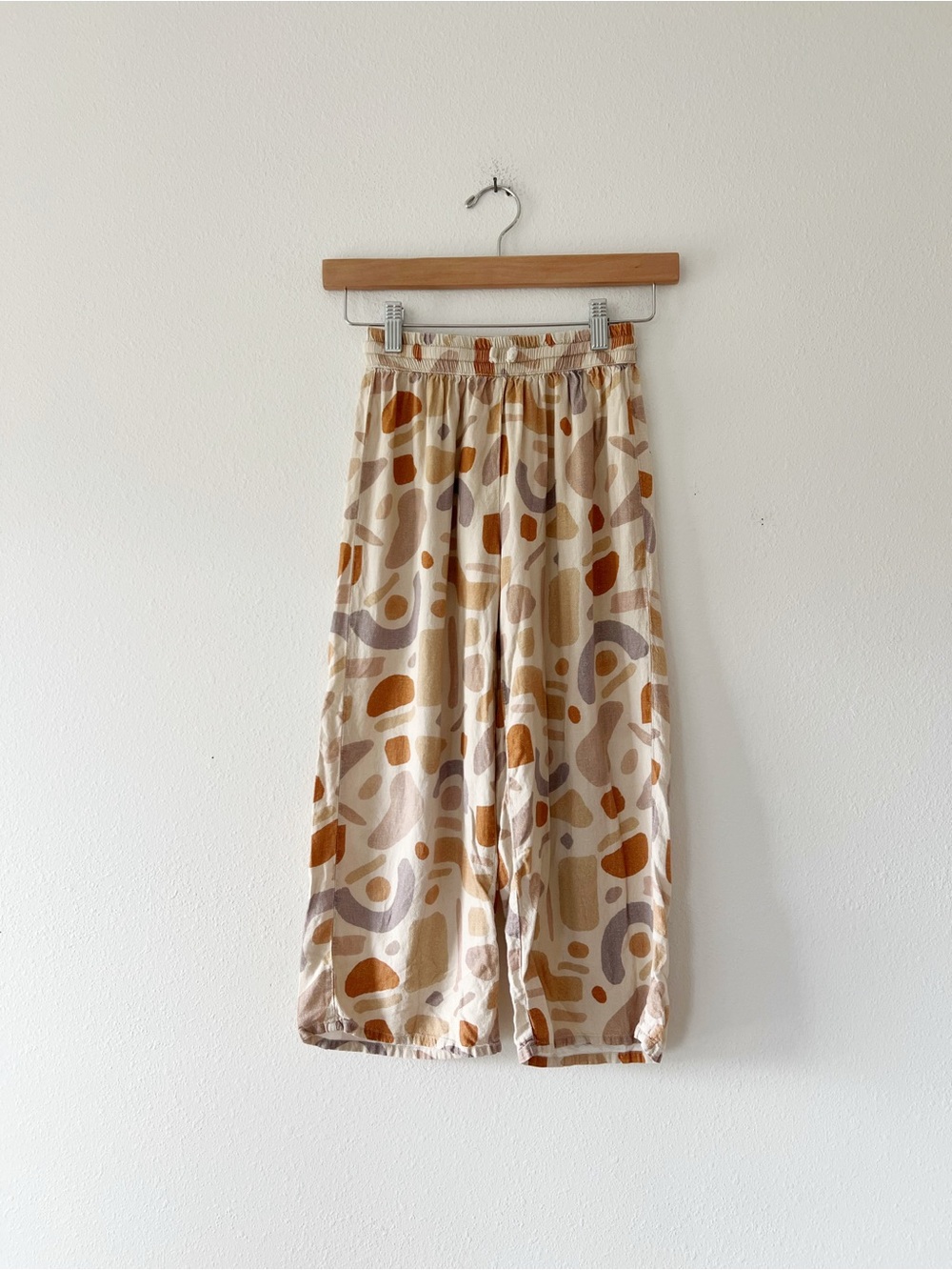RYLEE + CRU | Abstract Wide Leg Lightweight Pants | 8-9